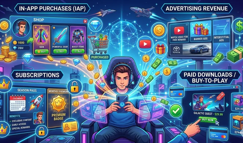 Secret Behind How Games Earn Money & How You Can Earn Online