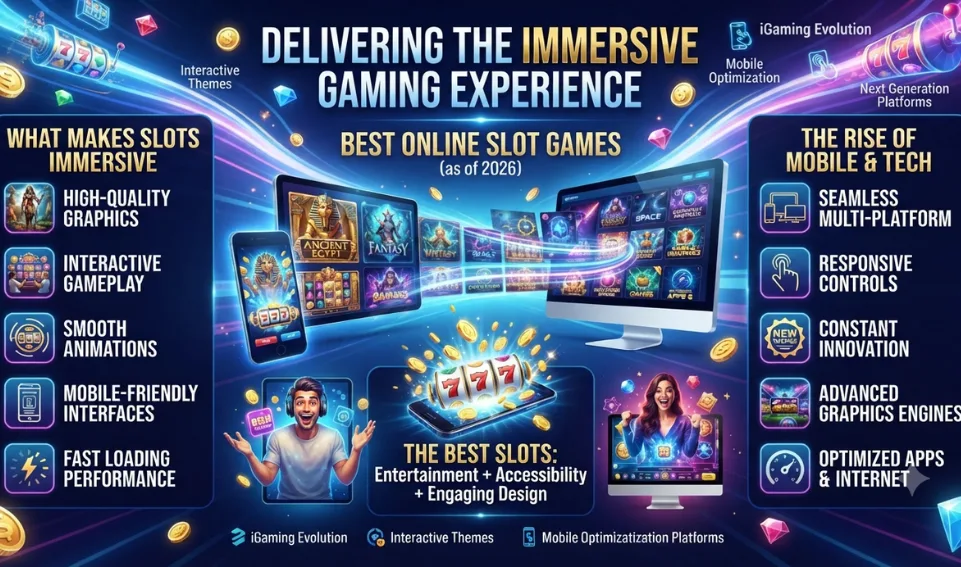 How the Best Online Slot Games Deliver an Immersive Gaming Experience